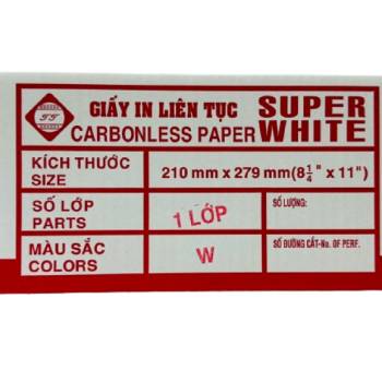 Giấy in liên tục 1 lớp