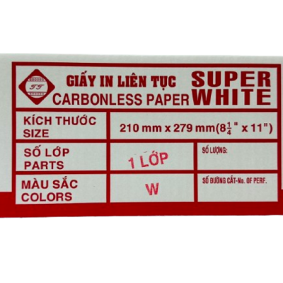 Giấy in liên tục 1 lớp