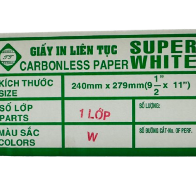 Giấy in liên tục 1 lớp