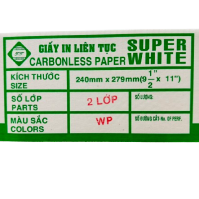 Giấy in liên tục 2 - 5 lớp