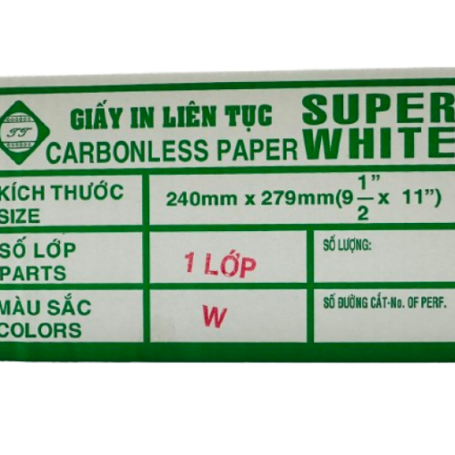 Giấy in liên tục 1 lớp