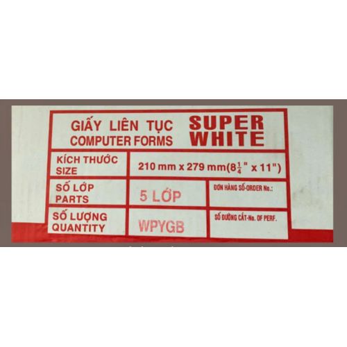 Giấy in liên tục 2 - 5 lớp